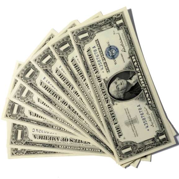 8 1957 CH CU $1 Star Silver Certificates