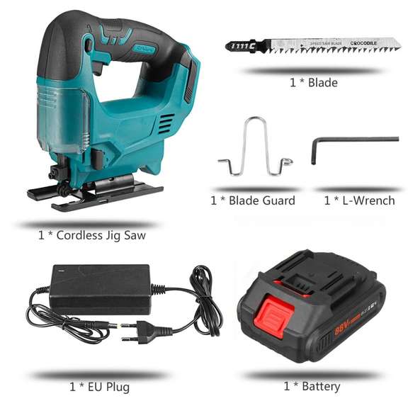 2900RPM Battery Indicator Cordless Electric Jig Saw
