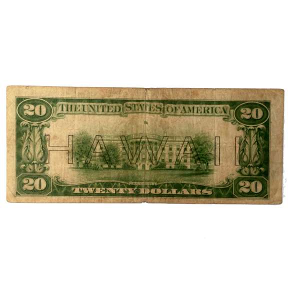 $ 20 1934 A Hawaii Emergency Issue