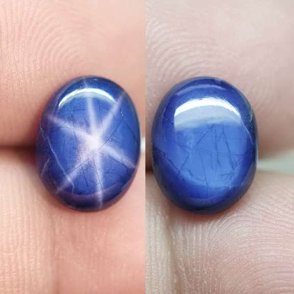 Stunning 6.34ct royal blue Star Sapphire