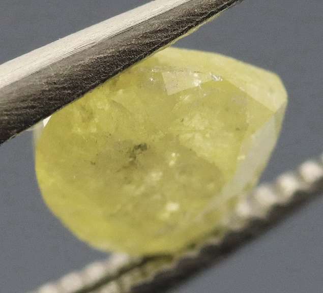 Beautiful .48ct pear cut yellow Diamond