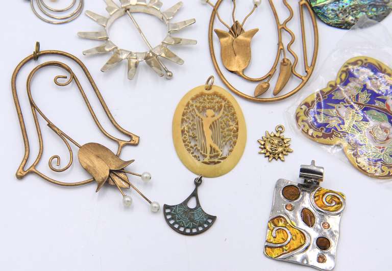 Group Lot of Costume Pendants