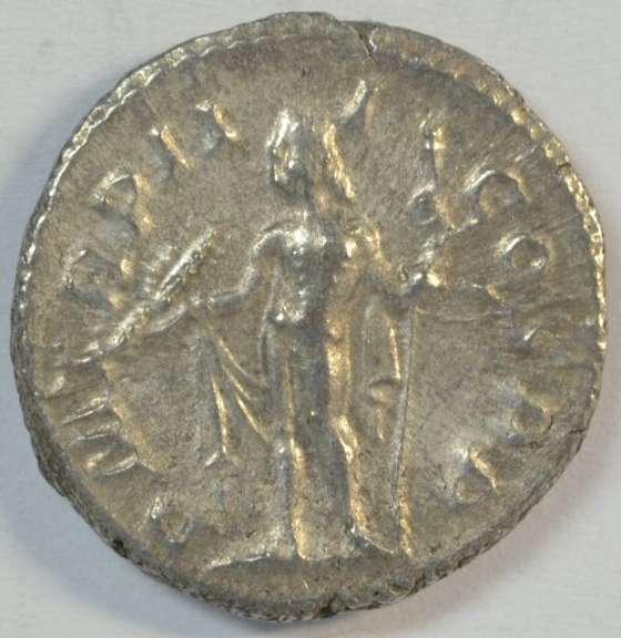Mint State Severus Alexander Roman Silver Denarius, 222-235 AD