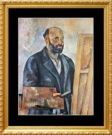 Paul Cezanne, Self Portrait with Palette