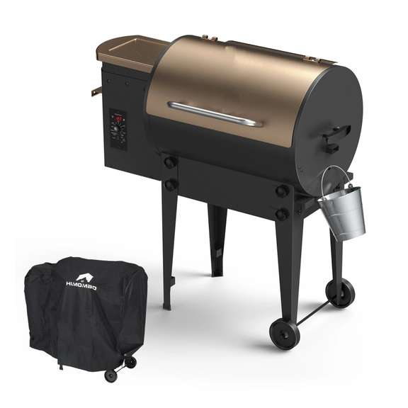 8 in 1 BBQ Grill Wood Pellet Grill and Smoker
