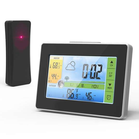 Weather Station Alarm Clock Calendar Sensor Forecast
