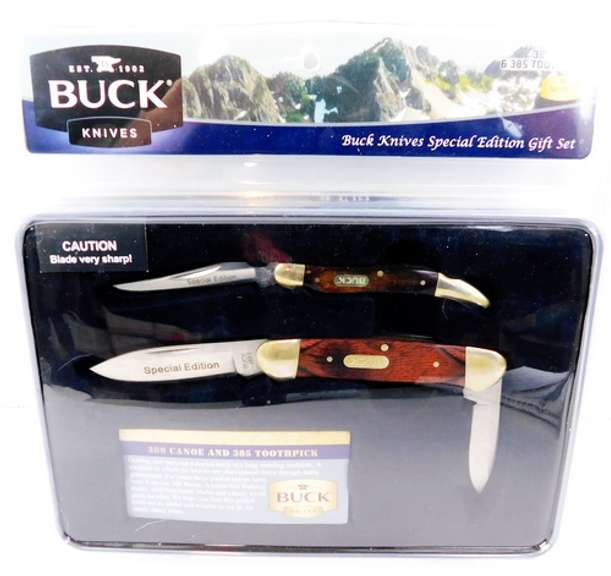 Buck Knives 389 Canoe & 385 Toothpick Gift Set
