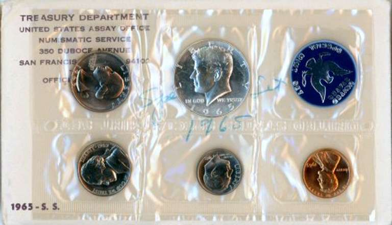 1965 Special Mint Set in Original Envelope