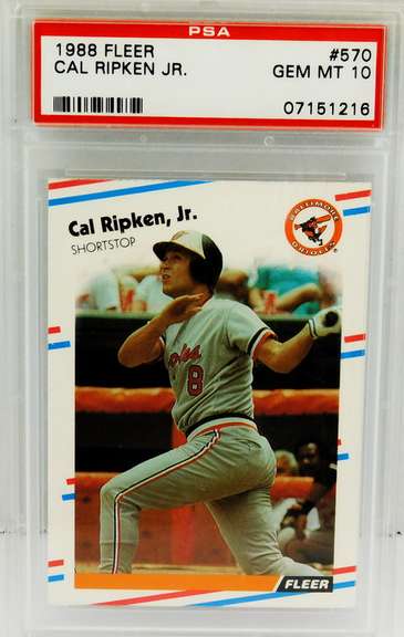 Cal Ripken, Jr. 1988 Baseball Card, Gem Mt 10