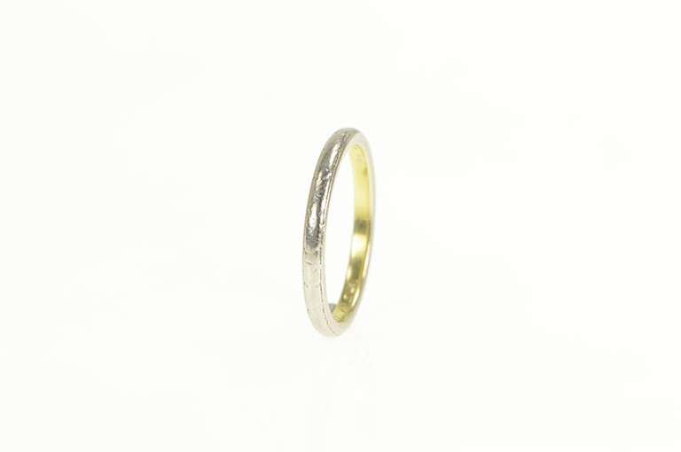 10K White Gold 1924 Art Deco Orange Blossom Wedding Band Ring