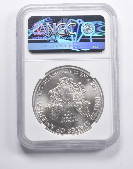 MS70 1986 American Silver Eagle NGC