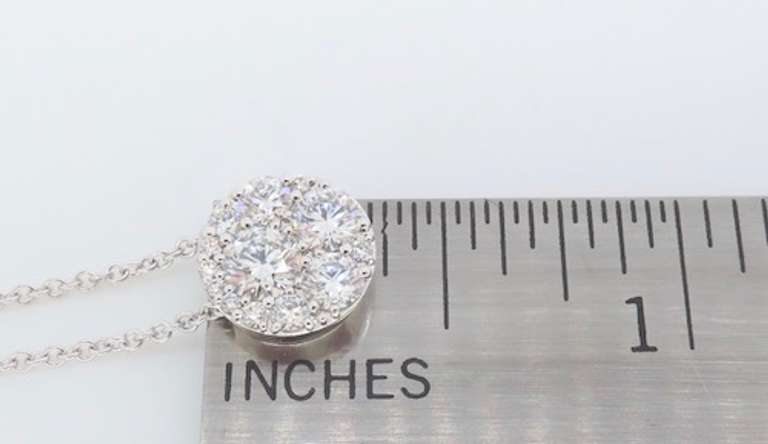 Hearts on Fire Diamond Cluster Necklace in 18k