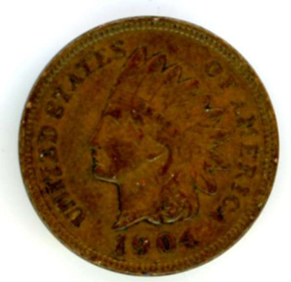 1904 Indian Head Cent with Full LIBERTY