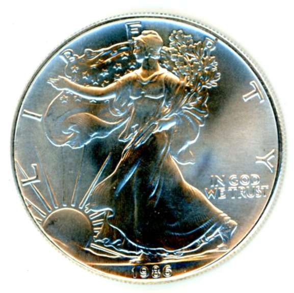 1986 BU American Silver Eagle