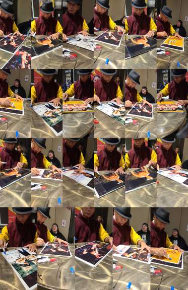 Bolo Yeung Autographed 12x18 Enter The Dragon Bruce Lee Poster Exact Proof ACOA