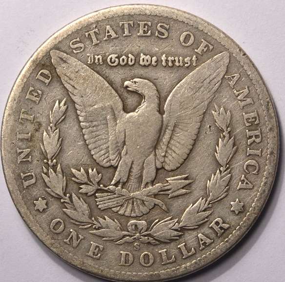 1904-S Better Date! Morgan Silver Dollar, Circulated.