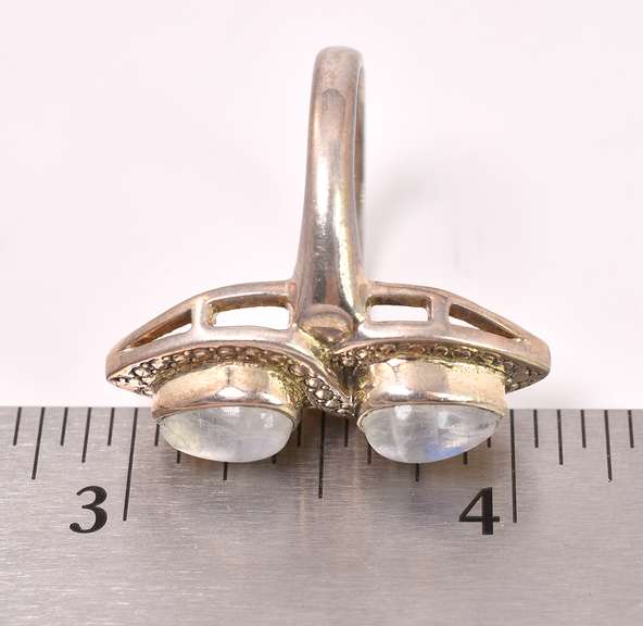 Moonstones set in Sterling Silver Ring