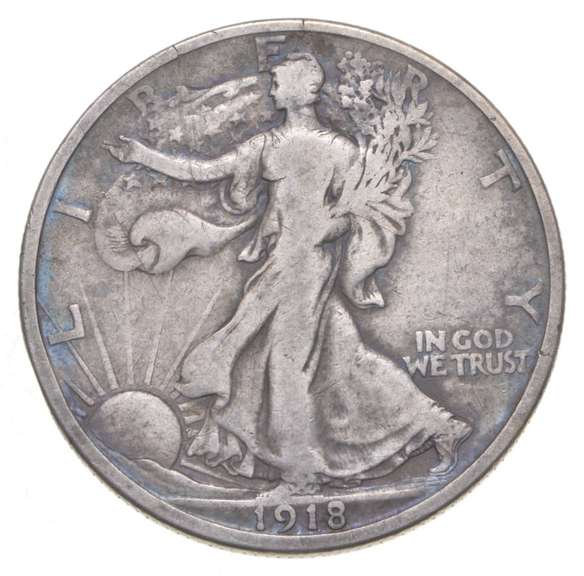1918-D Walking Liberty Half Dollar