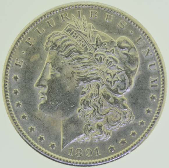 1891-S Morgan Silver Dollar $1 US Coin.
