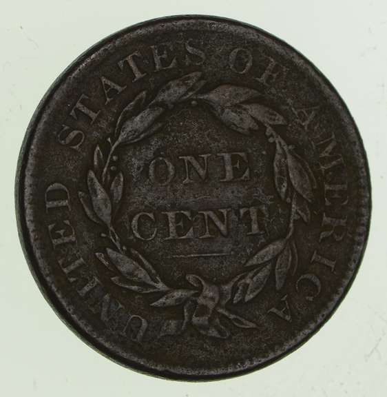 1836 Young Head Large Cent - Circulated