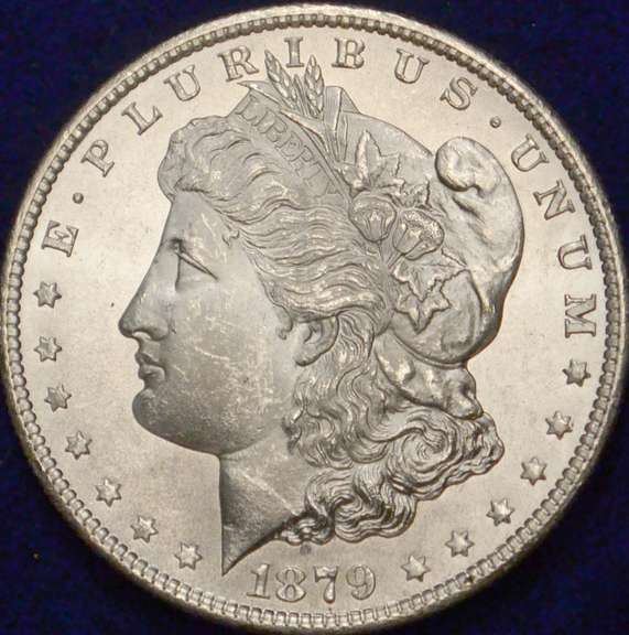 1879-S Morgan Silver Dollar Frosty, Flashy BU.