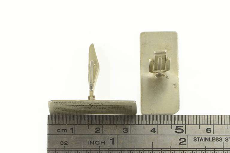 Sterling Silver Scantron Test Form Scholar School Teacher Cuff Links