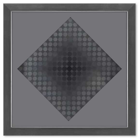 CTA - 102 (Diptych) Print by Vasarely (1908-1997)