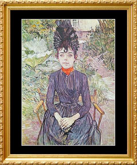 Toulouse Lautrec, Justine Dieuhl in the Garden