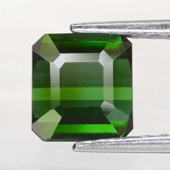 Superb color in this 1.70ct rich apple green Tourmaline