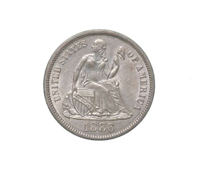 1886 Seated Liberty Dime