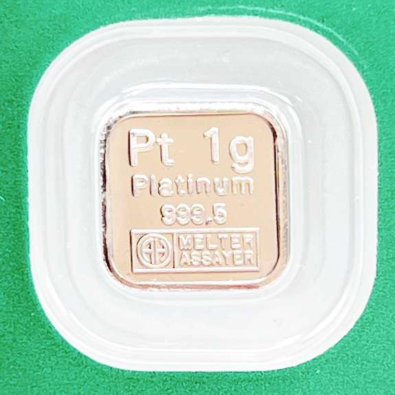 3 one gram Platinum bar