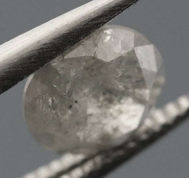 Bright! .55ct gray Diamond solitaire