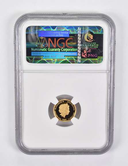 PF70 UCAM 2009-P Australia $5 Gold 2008 Kookaburra NGC