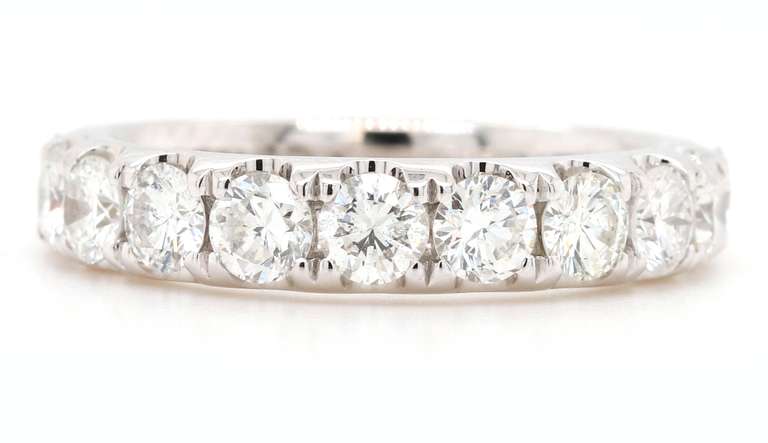 New Odelia 1.64ctw Diamond Wedding Band Ring in 18K