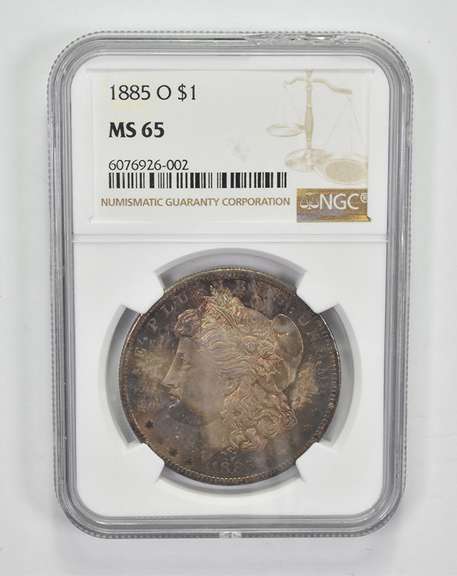 MS65 1885-O Morgan Silver Dollar - Graded NGC