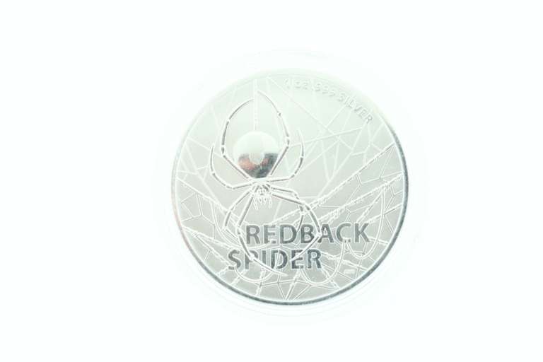 Redback Spider 1 Dollar Queen Elizabeth Silver Coin