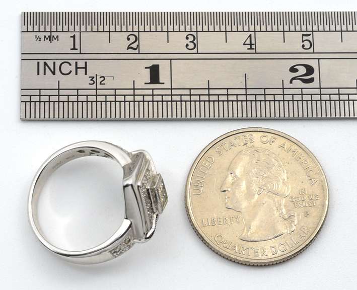 Stately Diamond Ring in 18K WG