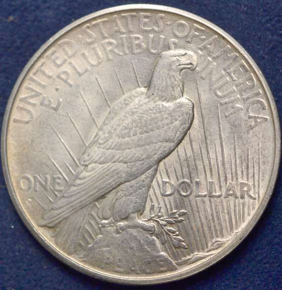 1934-D Peace Silver Dollar With Luster.