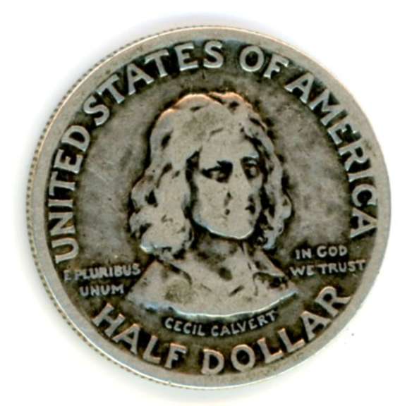 1934 Maryland Tercentenary Commemorative Half Dollar