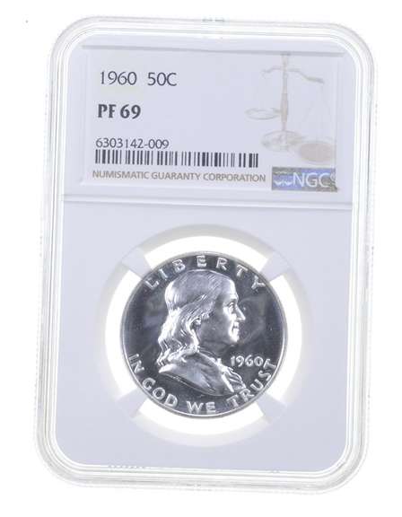 PF69 1960 Franklin Half Dollar - Graded NGC