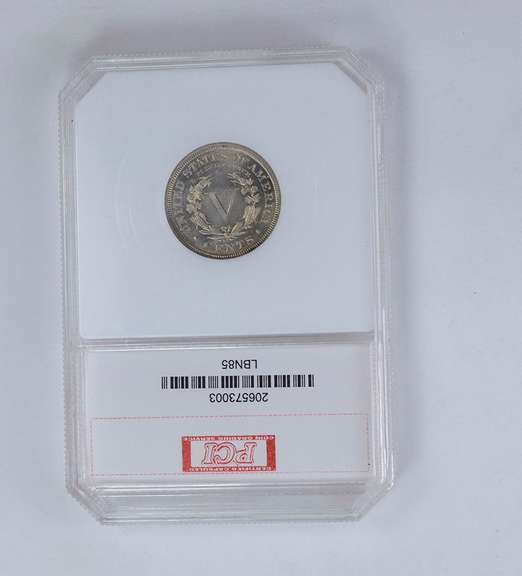 MS64 1885 Liberty V Nickel - Graded PCI