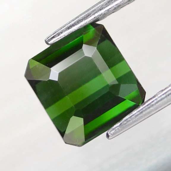 Superb color in this 1.70ct rich apple green Tourmaline