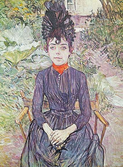 Toulouse Lautrec, Justine Dieuhl in the Garden