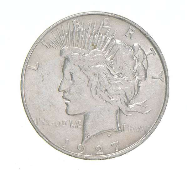 1927-D Peace Silver Dollar