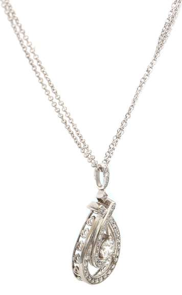 Eyecatching White Gold 1.25ct Diamond Pendant on Chain