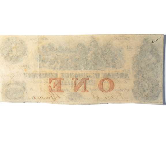 $1 Adrian Insurance Company 1850 Era Note With Slave Vinette
