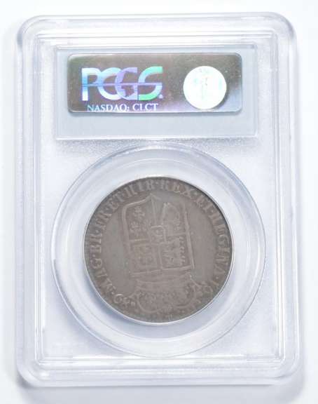 VF25 1689 Great Britain 1/2 Crown - 1st Shield - Graded PCGS