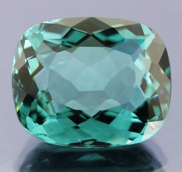 33.81ct top blue green hue created Amethyst