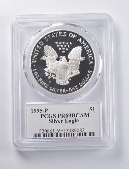 PR69 DCAM 1995-P American Silver Eagle Signed Moy PCGS