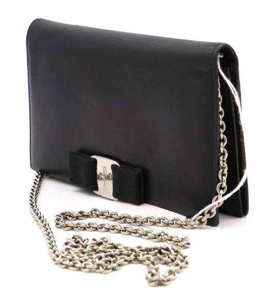 Salvatore Ferragamo Miss Vera Wallet on Chain Ocean Bag